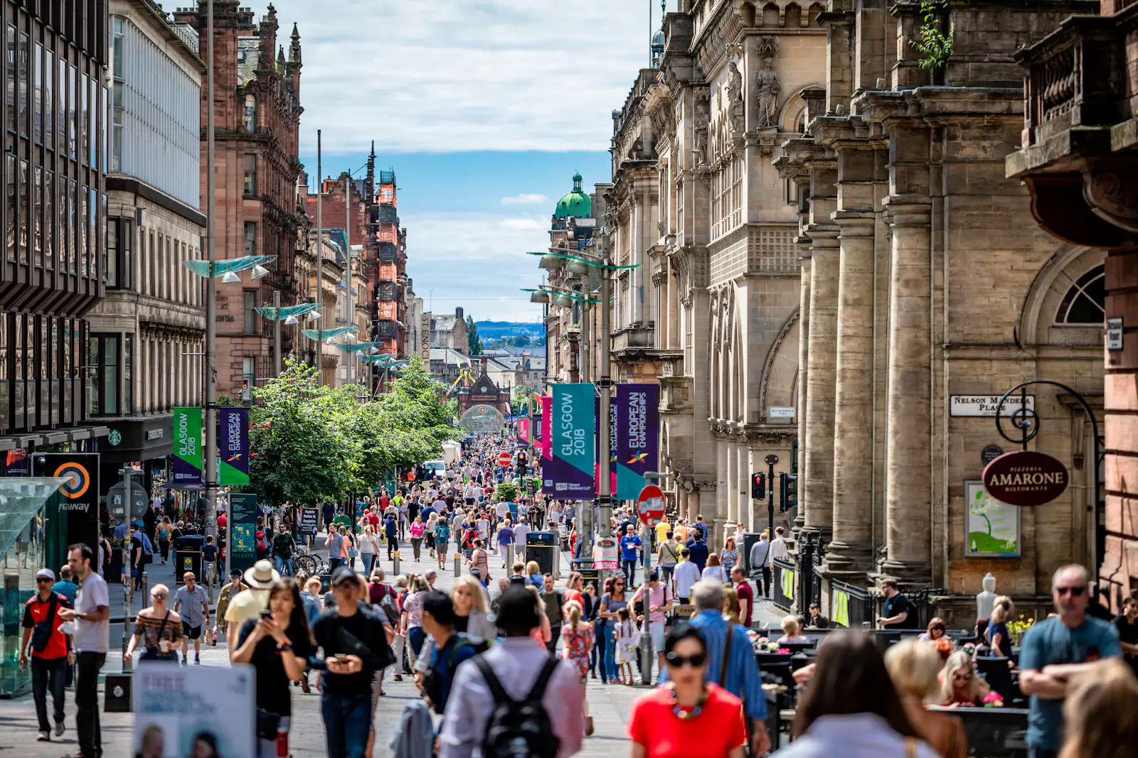 Architecture victorienne du centre de Glasgow