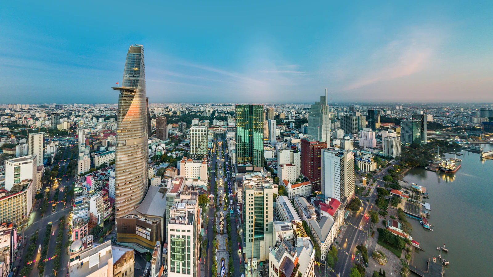 Skyline de Hô Chi Minh-Ville au Vietnam