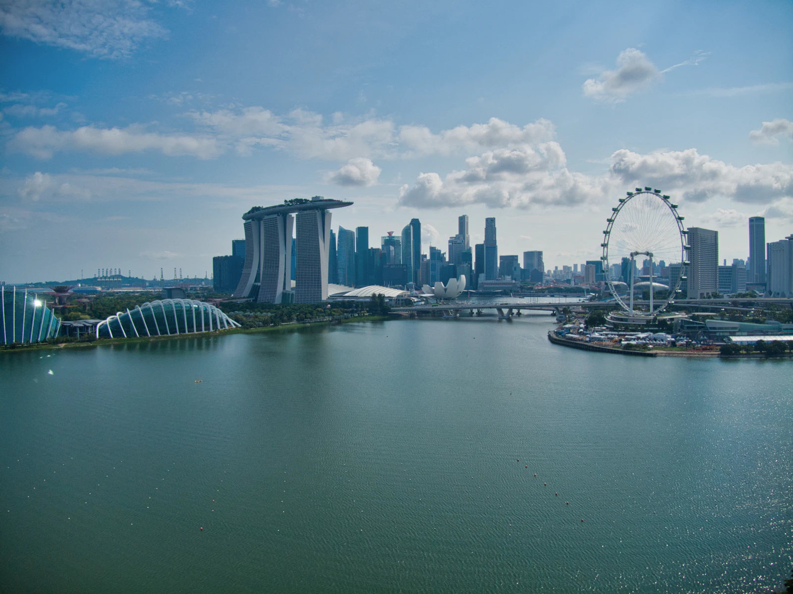 Skyline de Marina Bay et Marina Bay Sands à Singapour